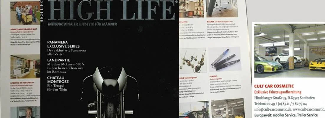 High Life Magazin - CULT Car Cosmetic Artikel